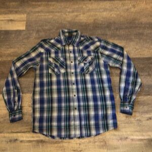 AVIREX Long Sleeve Men’s Shirt Plaid Medium EUC